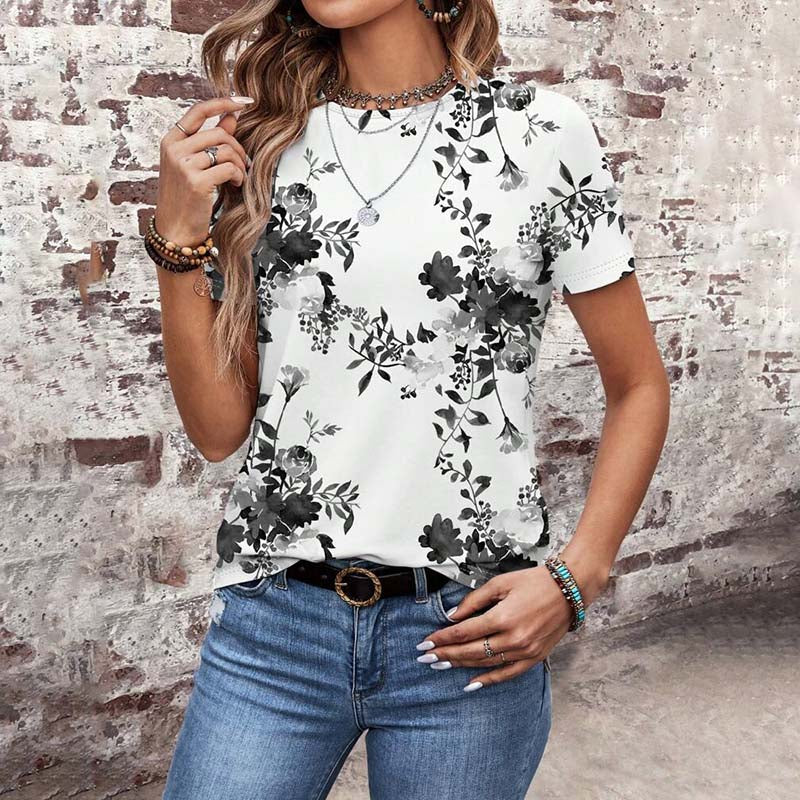 Vintage floral print T-shirt