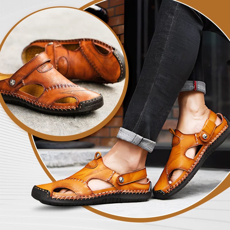 Breathable Soft Leather Sandals