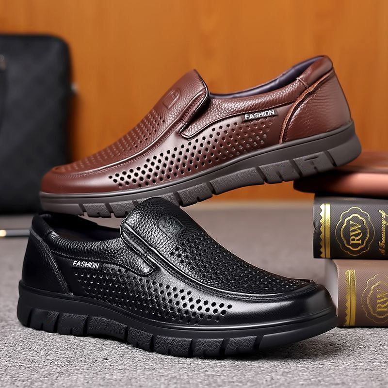 Men's first layer cowhide leather shoes