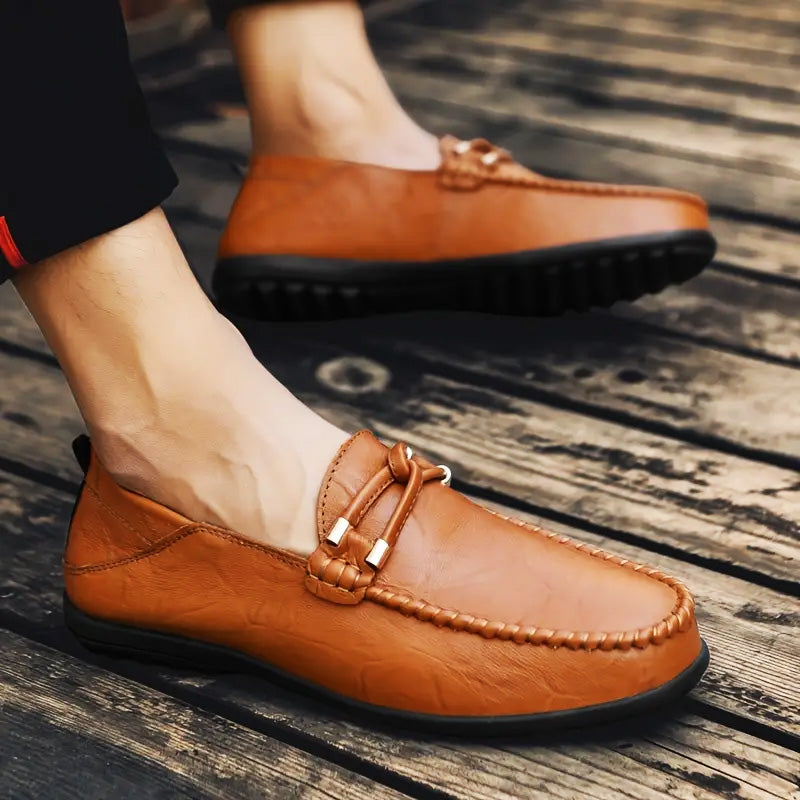 Gentlemen's Choice Split Leather Loafer