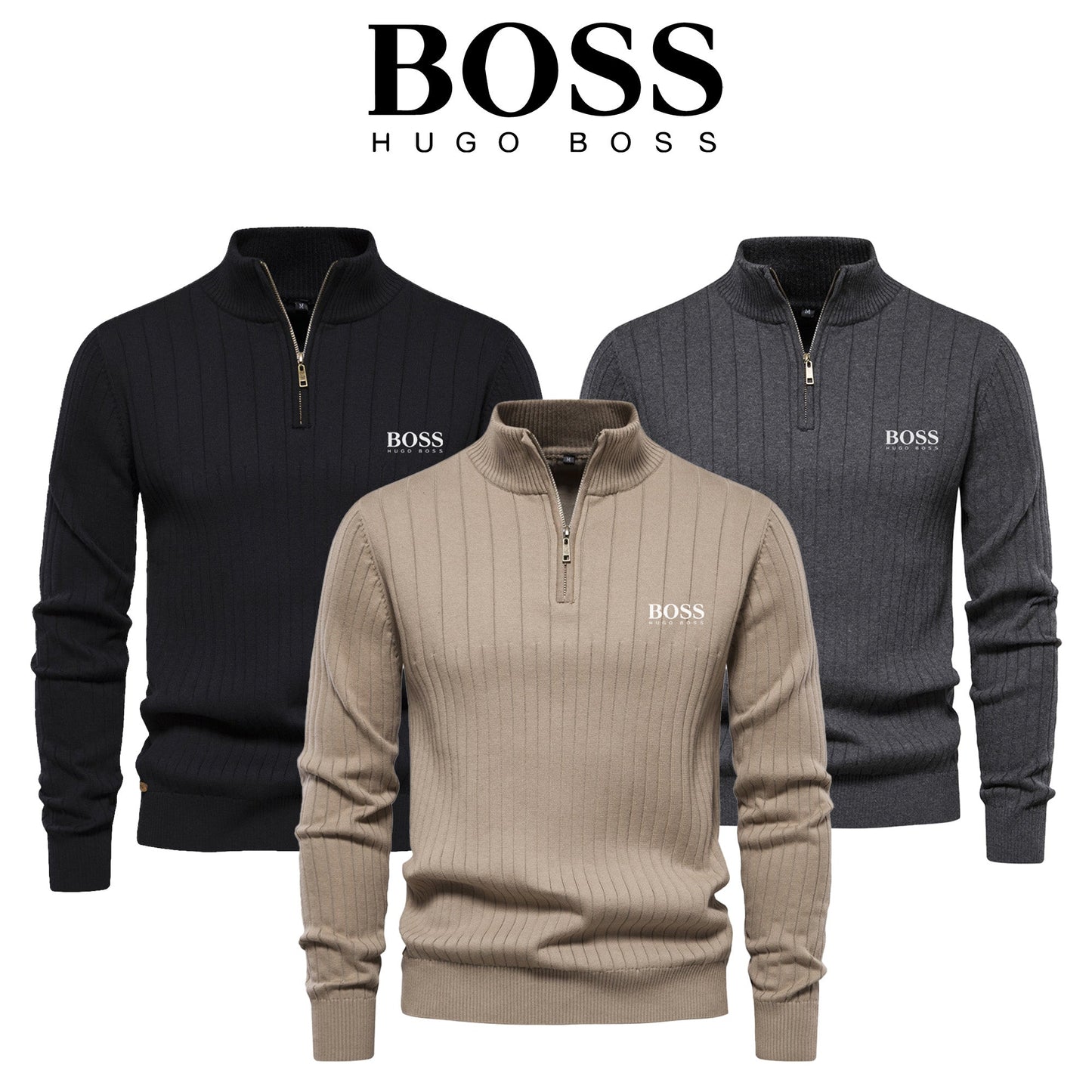 BOSS™ - Premium zip sweater